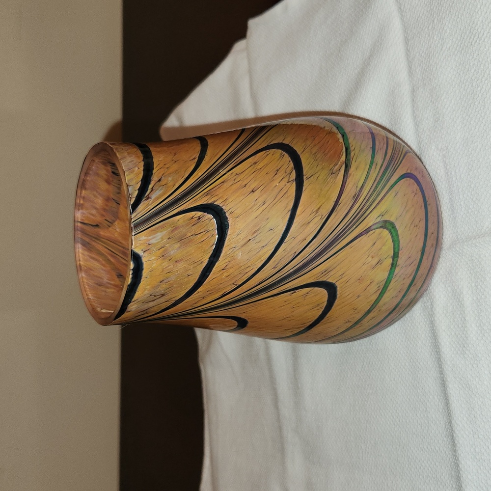 Contemporary blown glass vase